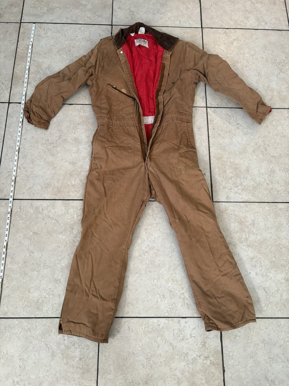 Vintage Walls Blizzard Pruf Insulated Coveralls 2480 Men's Size LARGE 42-44 Us